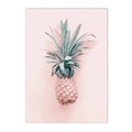 Beach Flamingo Canvas Wall Art by Axyaa - Sea Wave Starfish Shell, Palm Tree, Pineapple
