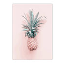 Beach Flamingo Canvas Wall Art by Axyaa - Sea Wave Starfish Shell, Palm Tree, Pineapple