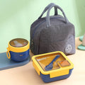 Axyaa Portable Microwaveable Kids Lunch Box Set with Insulated Bag
