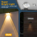 Axyaa Solar Fence Lights: LED Wall Lights, Waterproof, 3 Modes, for Garden, Patio, Pool