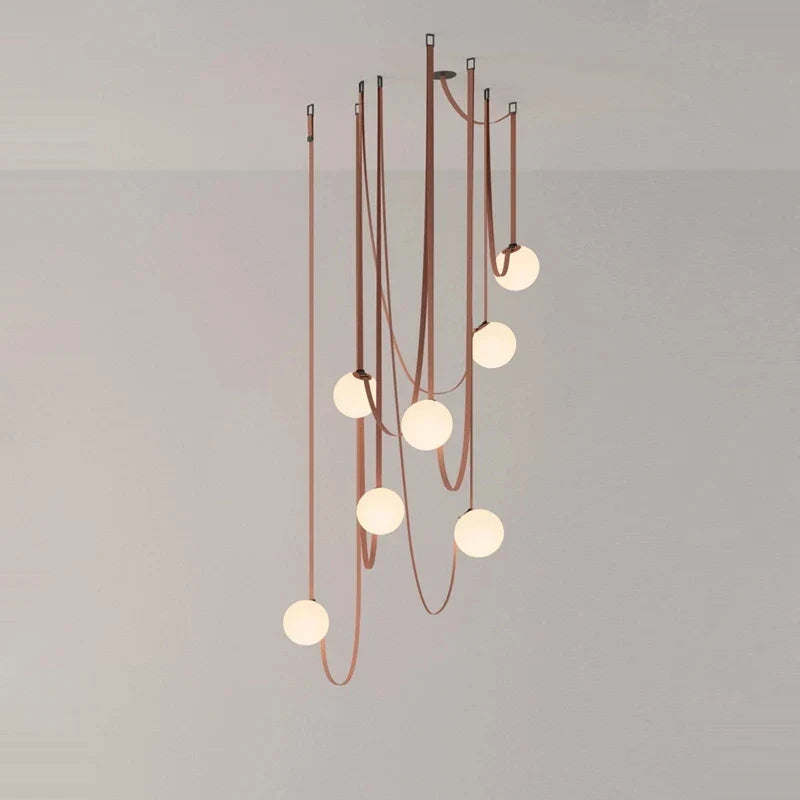 Axyaa Glass Ball Pendant Lamp for Modern Living Spaces
