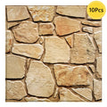 Axyaa 3D Faux Stone Peel and Stick Wall Panels - Decorative Self-adhesive Wall Tiles