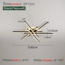 Axyaa Nordic LED Ceiling Chandelier for Living Room Bedroom Dining - Modern Design