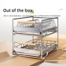 Axyaa Tableware Organizer Dish Drainer Rack, Countertop Shelf & Cabinet Storage