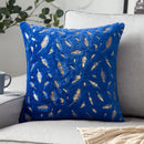 Axyaa Bronzing Golden Feather Style Plush Pillowcase for Festive Home Decor
