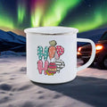 Axyaa Rainbow Enamel Dwarf Mug Set for BBQ Party, Easter & Breakfast.