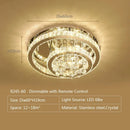 Axyaa Heart Crystal LED Ceiling Lamp for Modern Bedrooms & Living Rooms