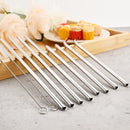 Axyaa Stainless Steel Reusable Straw Set - 20pcs High Quality Metal Straws