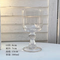 Axyaa Vintage Ball Stemmed Wine Glass - 300ml, Clear Amber Black Green, Ins Style