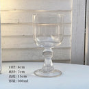 Axyaa Vintage Ball Stemmed Wine Glass - 300ml, Clear Amber Black Green, Ins Style