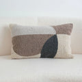 Axyaa Tufted Block Cushion Cover - Beige Black Brown Grey Modern Home Decor