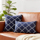 Velvet Geometric Cushion Cover for Sofa Nordic Decor by Axyaa
