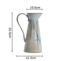 Axyaa Handheld Ceremic Vase Painted Plant Pot Room Aesthetic Decor