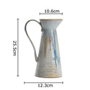Axyaa Handheld Ceremic Vase Painted Plant Pot Room Aesthetic Decor