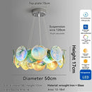Axyaa Rainbow Glass Pendant Light for Living Room Dining Bedroom LED