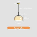 Axyaa Amber Jelly Chandelier: Modern Danish Design Glass Lighting Fixture for Home & Hospitality