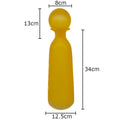 Frosted Glass Vase with Artificial Flowers - Axyaa Aesthetic Decor