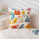 Axyaa Cartoon Embroidered Pillowcase Set for Kids Room Decor