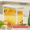Axyaa Large Capacity Water Pitcher with Faucet, Food Grade Plastic, Refrigerator Friendly