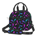Axyaa Halloween Bats Insulated Lunch Bag with Adjustable Strap