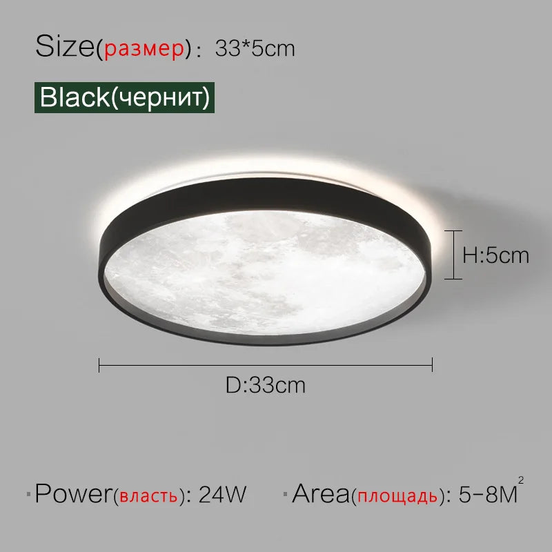 Axyaa Round LED Ceiling Lamp: Modern Nordic Style for Bedroom, Aisle, Corridor, Balcony
