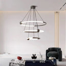 Axyaa Modern LED Chandelier for Stylish Living Room Ceiling Lighting
