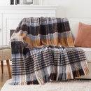 Axyaa Tartan Plaid Mohair Throw Blanket for Cozy Home Decor