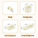 Axyaa Desktop Organizer Rack: Cloud Hole Board Stationery Storage Box for Efficient Desk Organization