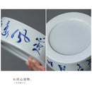 Axyaa Bamboo Ceramic Teapot Tray Set for Zen Kung Fu Tea Ceremony