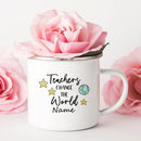 Axyaa Personalized Enamel Mug | Retro Coffee Cup for Teachers & Gifts