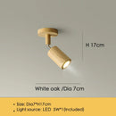 Axyaa Nordic Wooden LED Ceiling Spotlights for Modern Living Room Lighting
