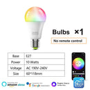 Axyaa Smart Focus RGB WiFi Bulb 10W Voice Control Dimmable Lights for Home