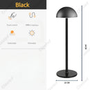 Axyaa LED Mushroom Desk Lamp Rechargeable Touch Switch Table Lamp