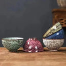 Axyaa 150ml Kiln Ceramic Teacups Set for Kung Fu Style Coffee and Tea