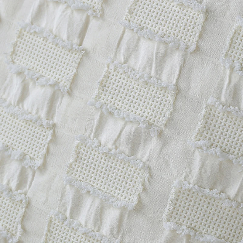 Axyaa Cream Decorative Pillow Cover - Nordic Style Living Room Cushion