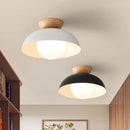 Axyaa Nordic Wooden LED Ceiling Lamp: Modern Macaron Decor Fixture