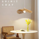 Axyaa Wood Chandelier Pendant Light LED Hanging Lamp for Dining Room