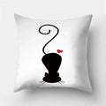 Cute Cat Cushion Cover 45x45cm - Axyaa Home Decor Pillowcases