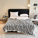 Axyaa Double Layer Artificial Lamb Wool Blanket: Thick & Cozy Sofa Throw for Fall/Winter