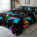 Axyaa Geometric Abstract Pattern Duvet Cover Set - High-Definition Print - All-Season Comfort