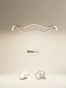 Modern Wave LED Pendant Lights by Axyaa for Living, Dining & Bedroom Lighting