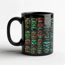 Mayan Style Stone People Ceramic Mug by Axyaa - History Lover's Gift