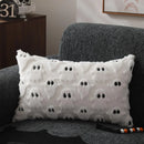 Axyaa Ghost Plush Pillow Covers 18x18 Inch for Sofa Chair - Soft Faux Fur Wool