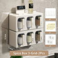 Axyaa Spice Box Organizer Seasoning Container Jar Kitchen Storage Rack