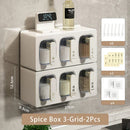 Axyaa Spice Box Organizer Seasoning Container Jar Kitchen Storage Rack