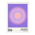 Axyaa Angel Number Aura Gradient Posters Wall Art for Trendy Home Decor