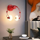 Axyaa Earphone Style LED Wall Lamp Kids Room Decor Personality Sconces