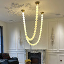 Axyaa Nordic Art Line White Bubble Suspension Pendant Lighting