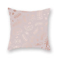 Axyaa Pink Gold Geometry Polyester Pillow Case 45*45cm Square
