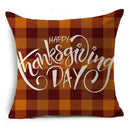 Axyaa Autumn Pumpkin Cushion Cover 18x18 Inches - Modern Thanksgiving Decor Pillowcase